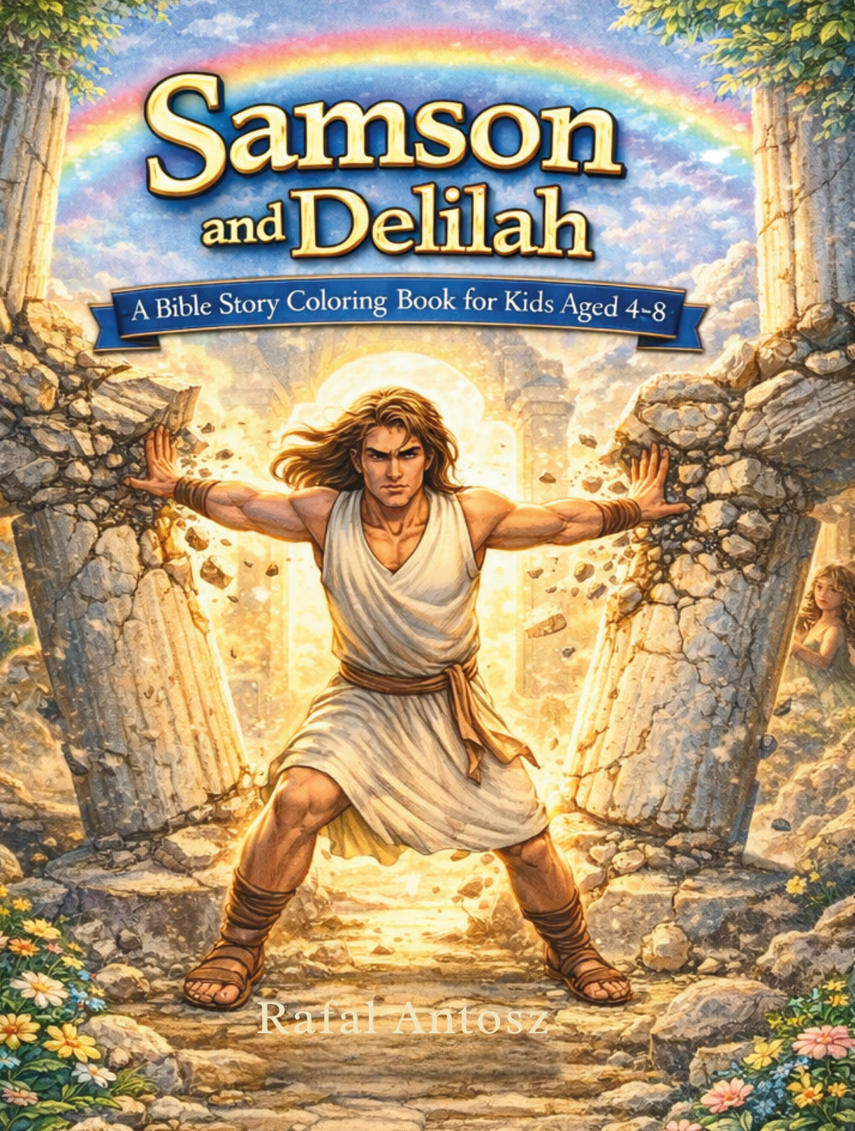 Samson and Delilah: A Christian Coloring Book for Kids, book cover