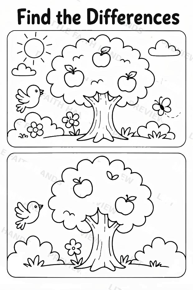 Creative activity page from the Adam and Eve book