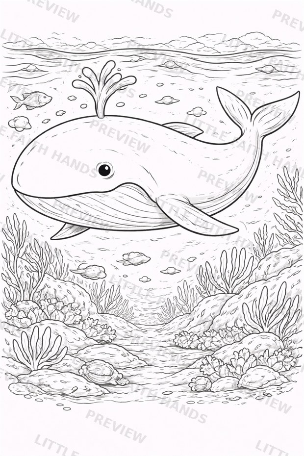 A big fish swimming underwater near a coral reef