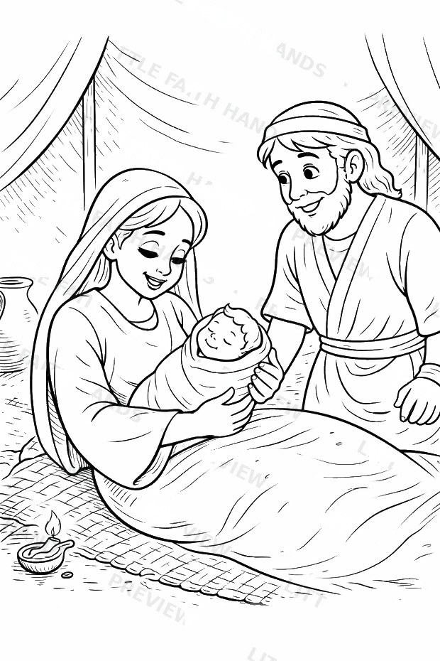 Samson's parents welcoming their newborn son